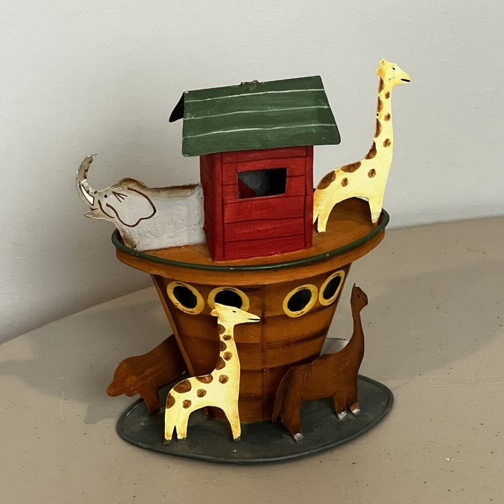 Noah's Ark Tin Ornament 6" without Hanger READ - Picture 3 of 14